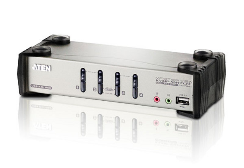 Aten Desktop KVMP Switch 4 Port Single Display VGA w/ audio