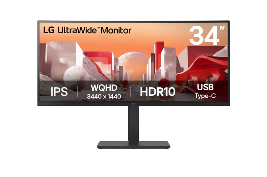 LG 34" UltraWide QHD Curved IPS 60Hz Monitor