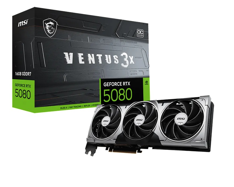 MSI nVidia GeForce RTX™ 5080 16G VENTUS 3X OC