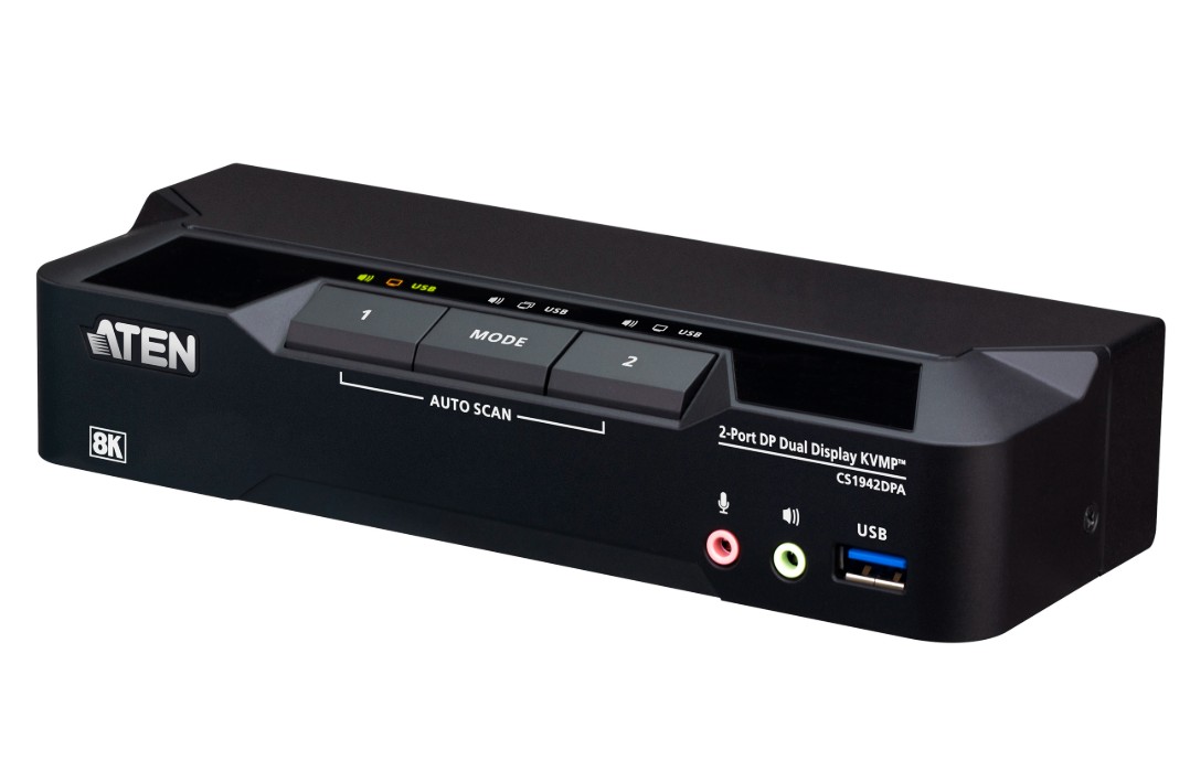 Aten Desktop 2-Port USB 3.0 8K DisplayPort Dual-Display