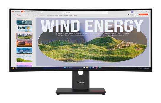 LENOVO ThinkVision T34WD-40 34" 120Hz WQHD Monitor 1500R