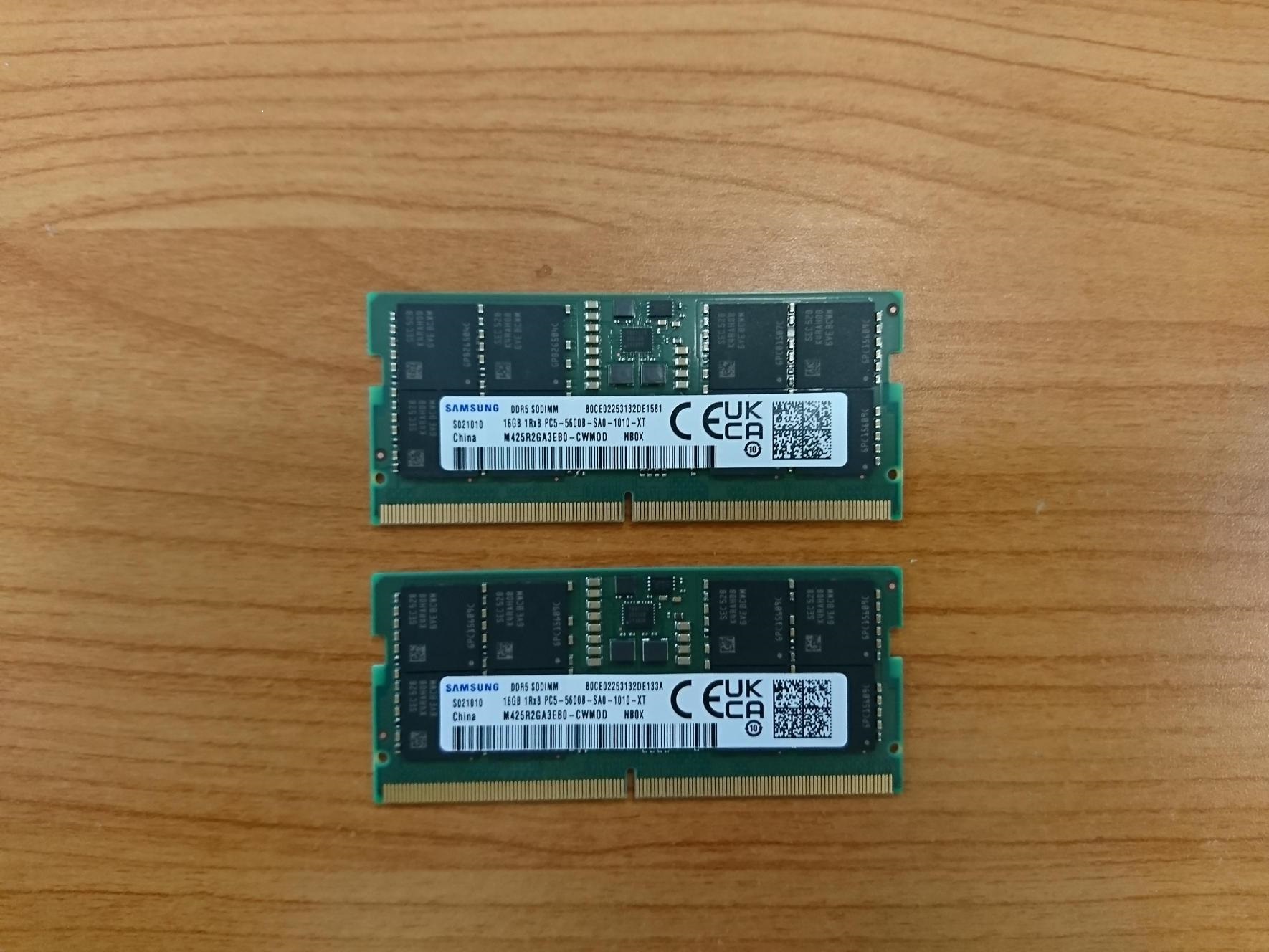 Samsung OEM 16GB (1x16GB) DDR5 SODIMM 5600MHz 1.1V Notebook