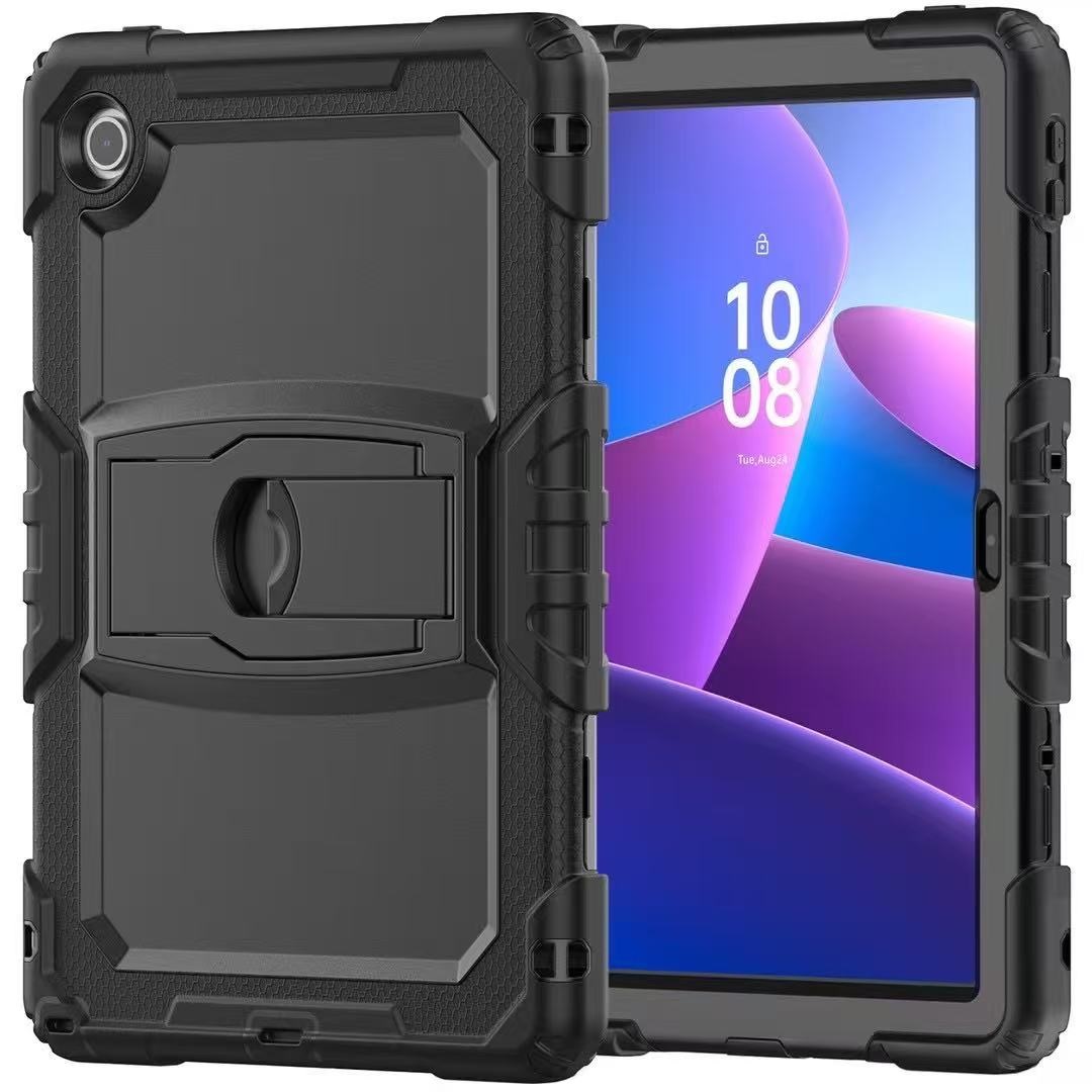 USP Rugged Lenovo Tab 10.1" Case Black - Built-in-Kickstand