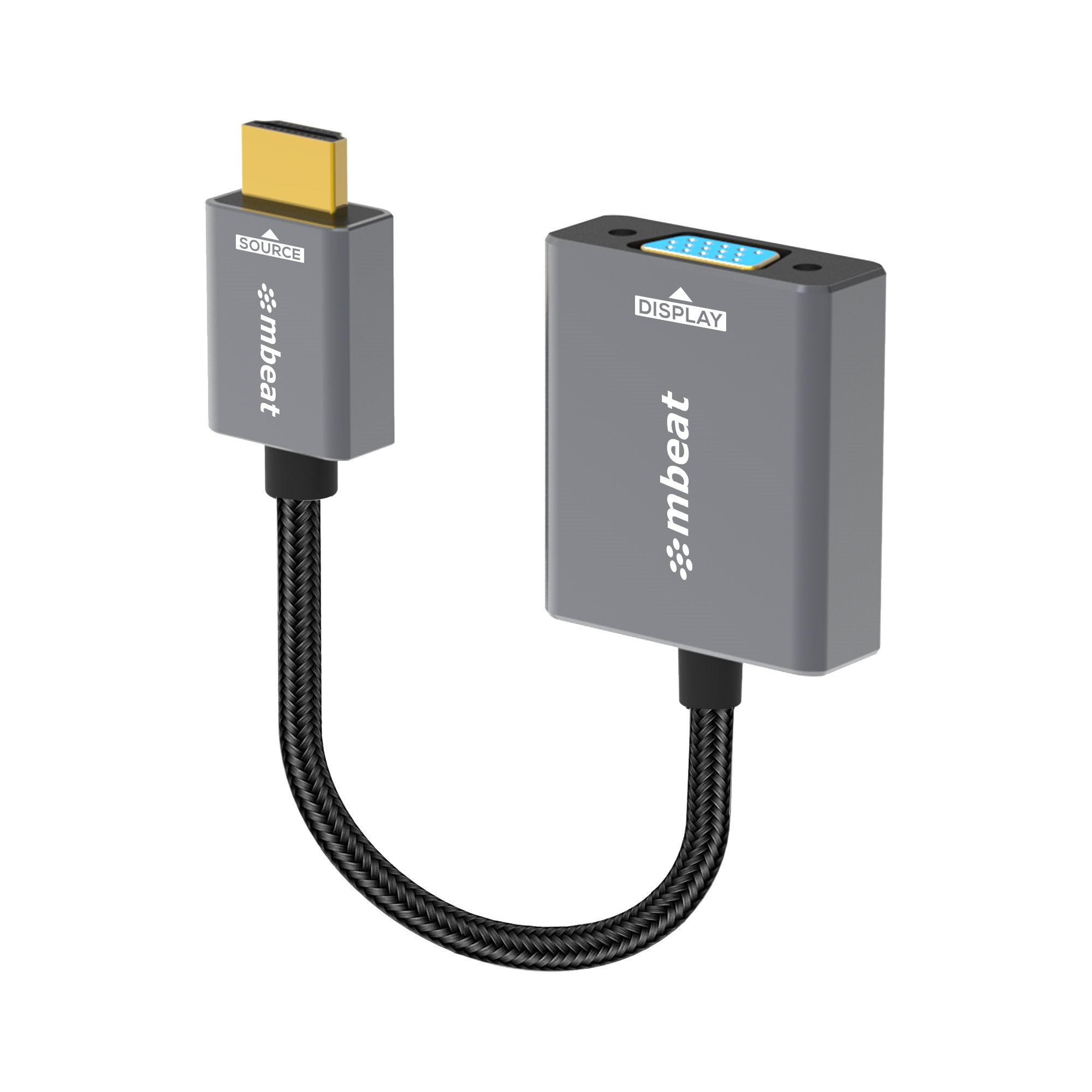 mbeat® Tough Link HDMI to VGA Adapter HDMI Support Version