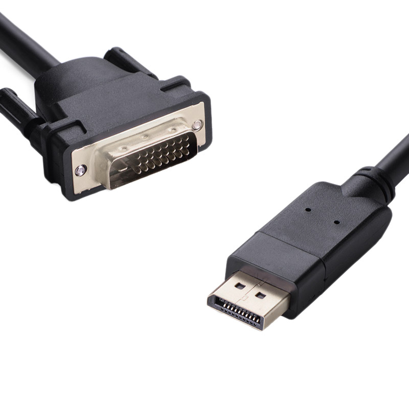 8ware DisplayPort DP to DVI-D 2m Cable Male to Male 24+1