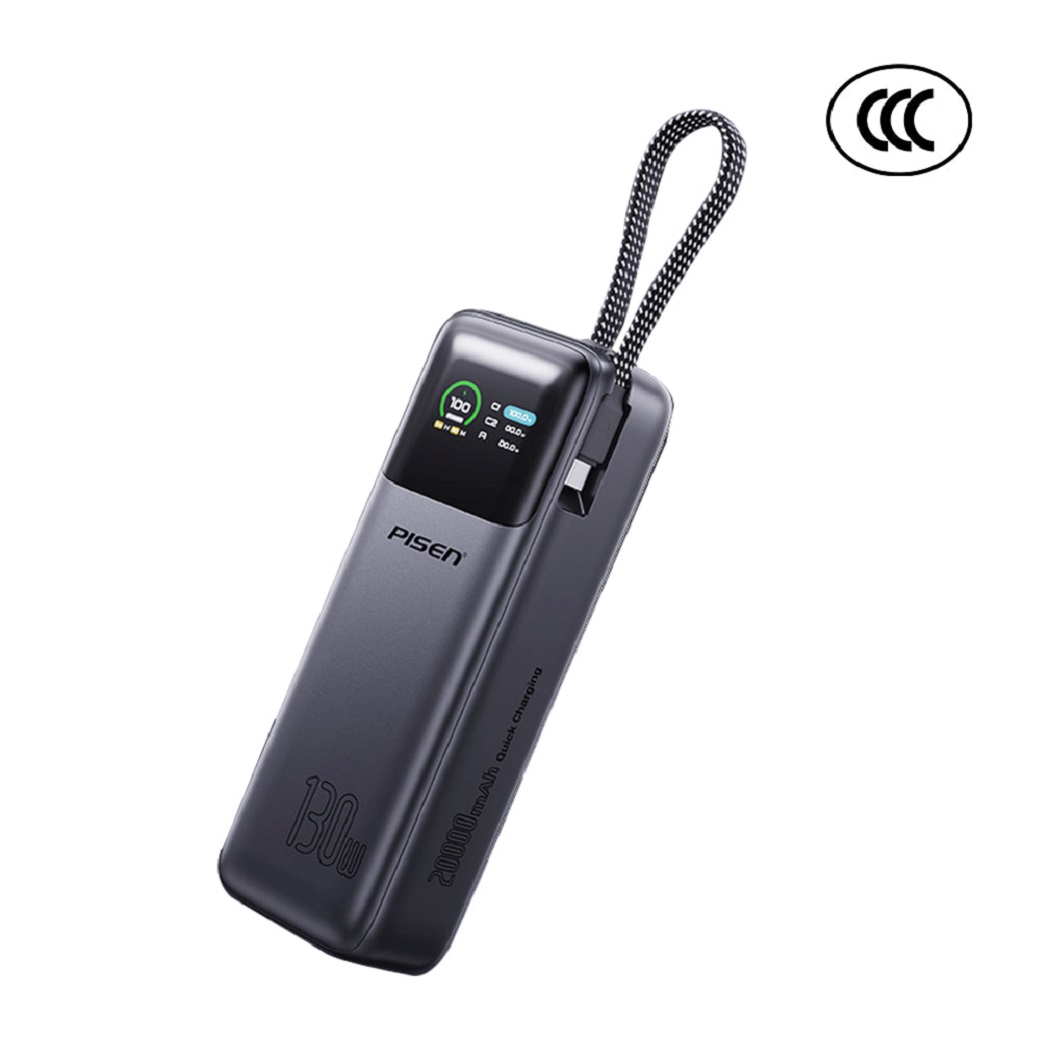 Pisen Bolt CCC- Certified 20k mAh 130W Laptop Power Bank