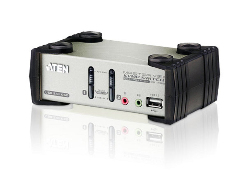 Aten Desktop KVMP Switch 2 Port Single Display VGA w/ audio