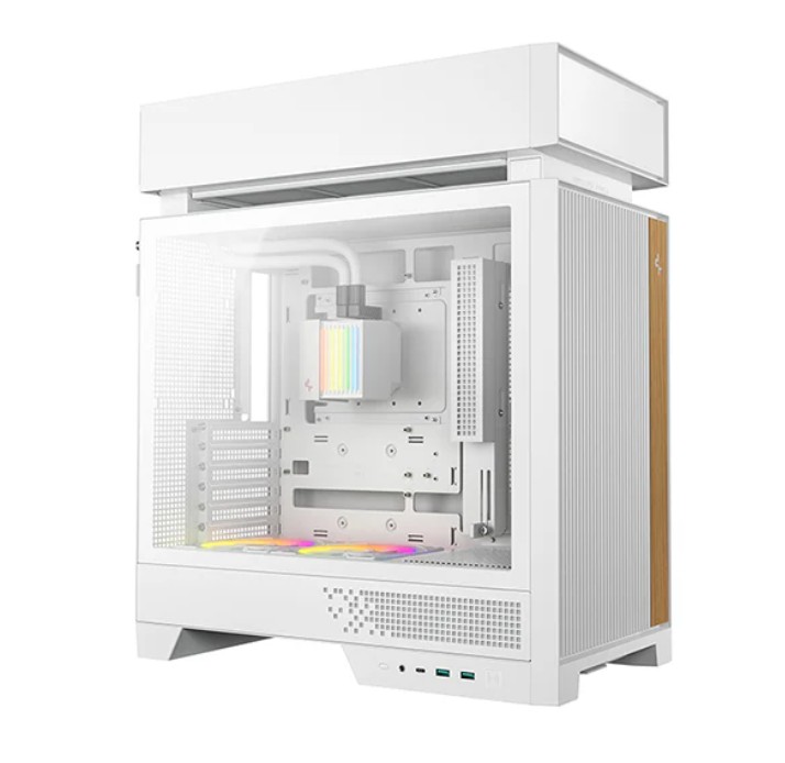 DeepCool CL6600 White Innovative Compartmentalised ATX Case