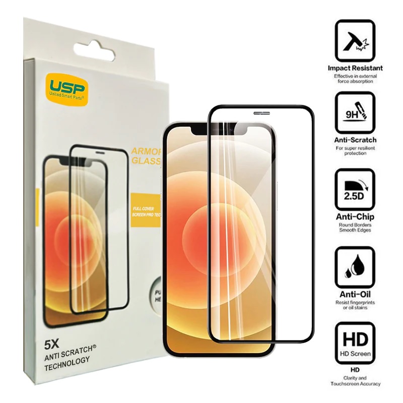 USP Apple iPhone 12 Pro Max (6.7") Armor Glass Full Cover