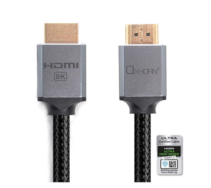 Oxhorn HDMI2.1 8K@60Hz 3D Ultra Certified Ethernet Aluminum
