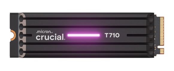 Crucial T710 1TB PCIe Gen5 NVMe 2280 SSD w Heatsink - 14900