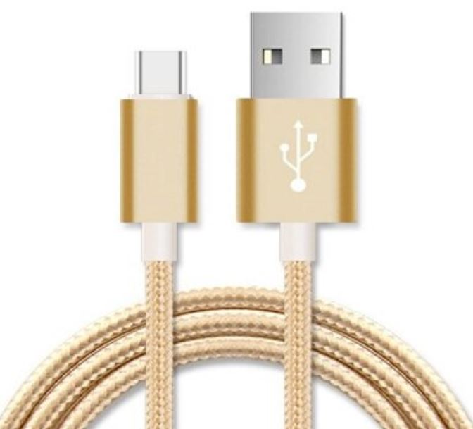 Astrotek 1m Micro USB Data Sync Charger Cable Cord Gold