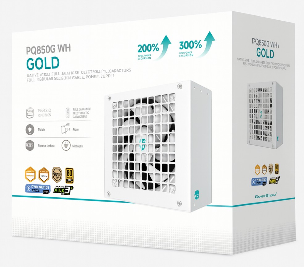 DeepCool PQ850G WH 850W Gamer Storm 80+ Gold/Cybenetics