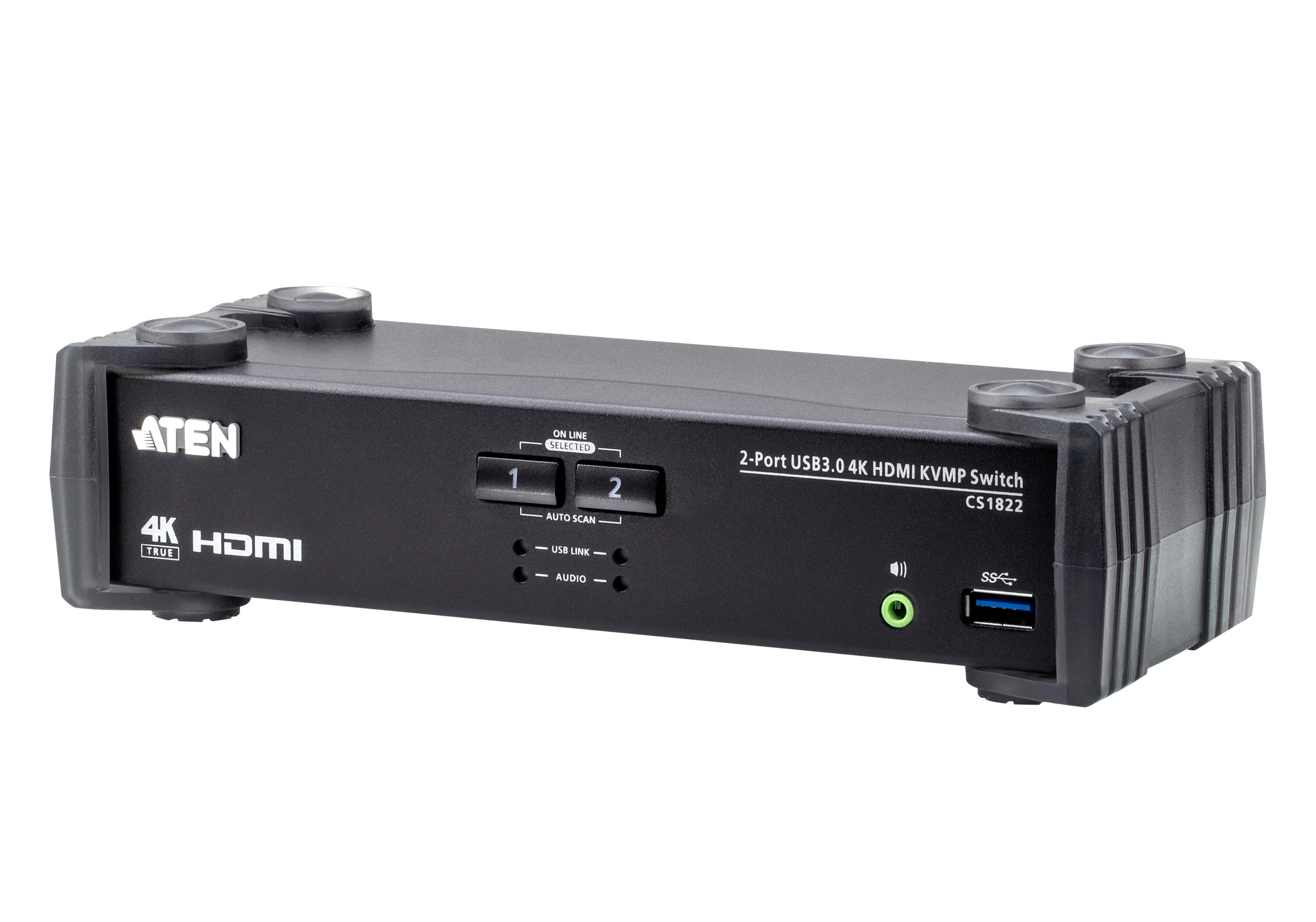 Aten Desktop KVMP Switch 2 Port Single Display 4k HDMI w