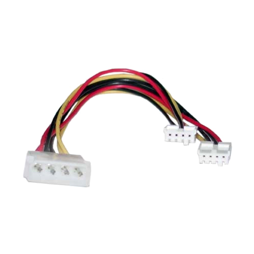 8Ware Molex Power Splitter Cable 20cm 2x3.5' to 1x5.25'