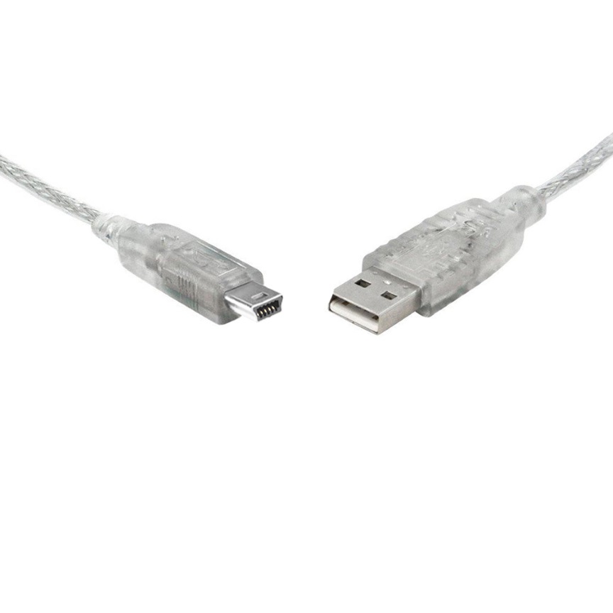 8Ware USB 2.0 Cable 1m A to Mini-USB B Male to Male