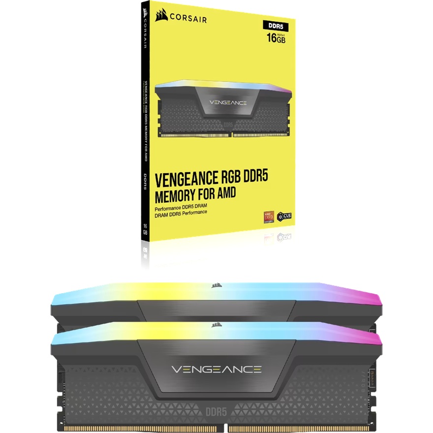 Corsair Vengeance RGB 64GB (2x32GB) DDR5 DRAM Up To 5600MT/s