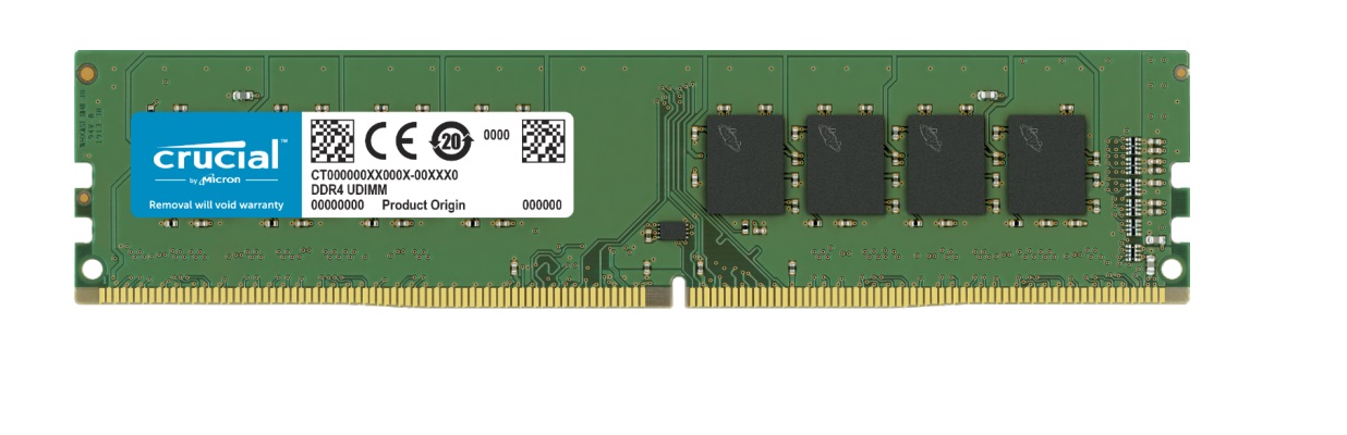 Crucial 8GB (1x8GB) DDR4 UDIMM 3200MHz CL22 Dual Ranked x8