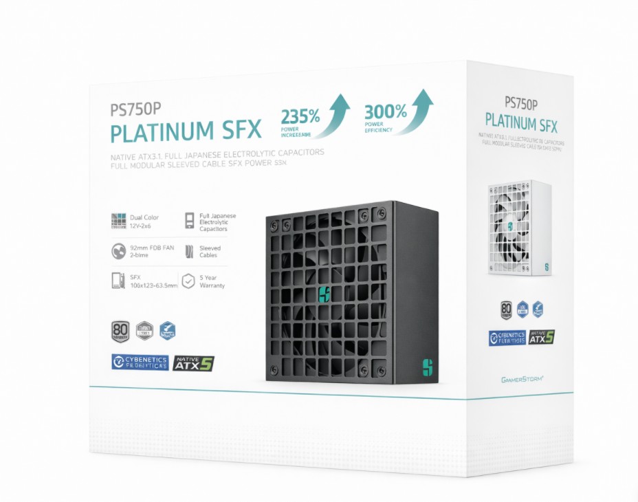DeepCool PS750P 750W Gamer Storm SFX12V V4.1 & ATX12V V3.1M