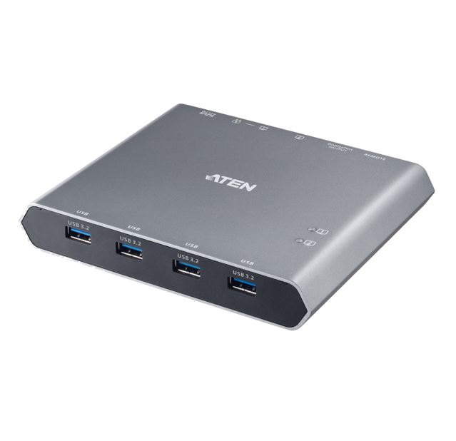 Aten 2-Port 4K DisplayPort USB-C KVM Dock Switch with Power