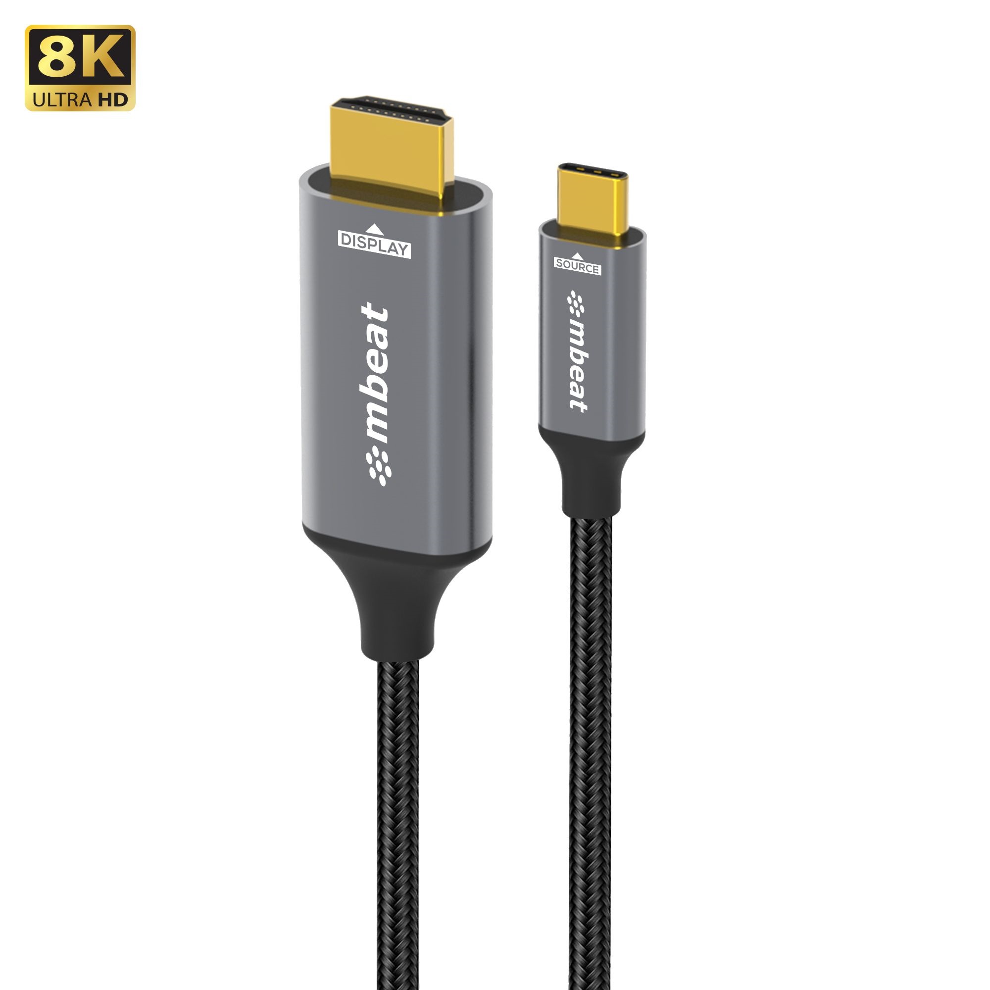 mbeat® Tough Link 8K 1.8m USB-C to HDMI Cable Host