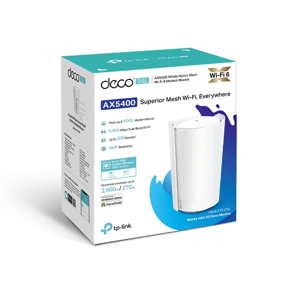 TP-Link Deco X73-DSL AX5400 VDSL Whole Home Mesh Wi-Fi 6