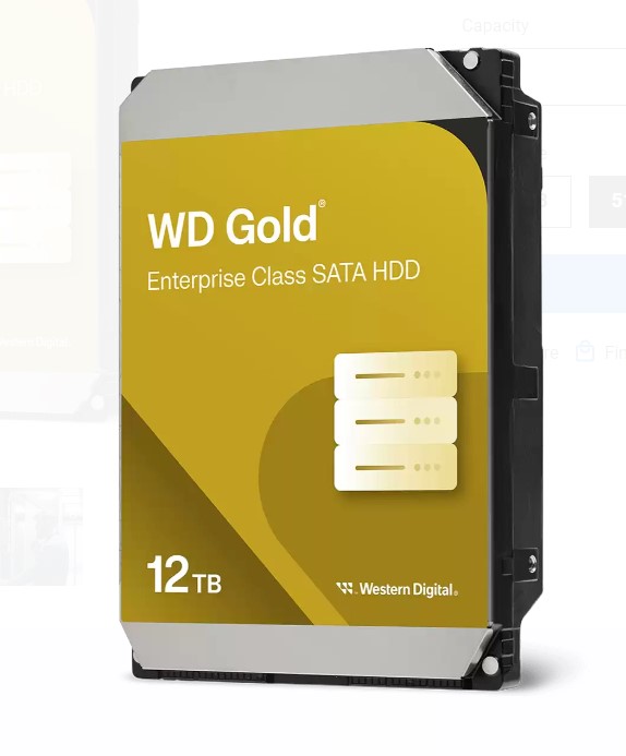 Western Digital Gold 12TB 3.5" Enterprise Class SATA 6 Gb/s