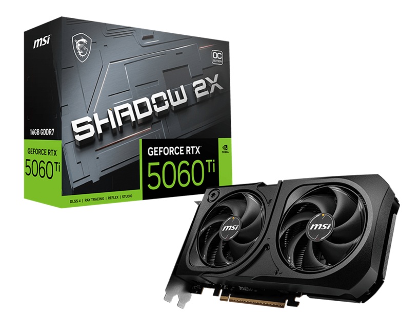 MSI GeForce RTX 5060 Ti 16G SHADOW 2X OC PLUS