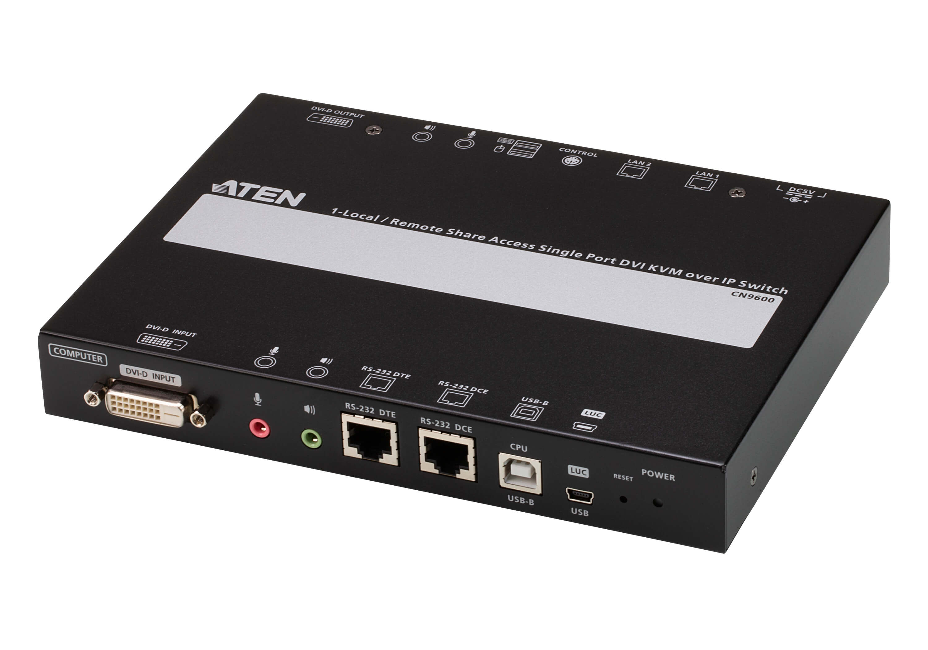 Aten Single Port DVI KVM Over IP with Audio and Virtual