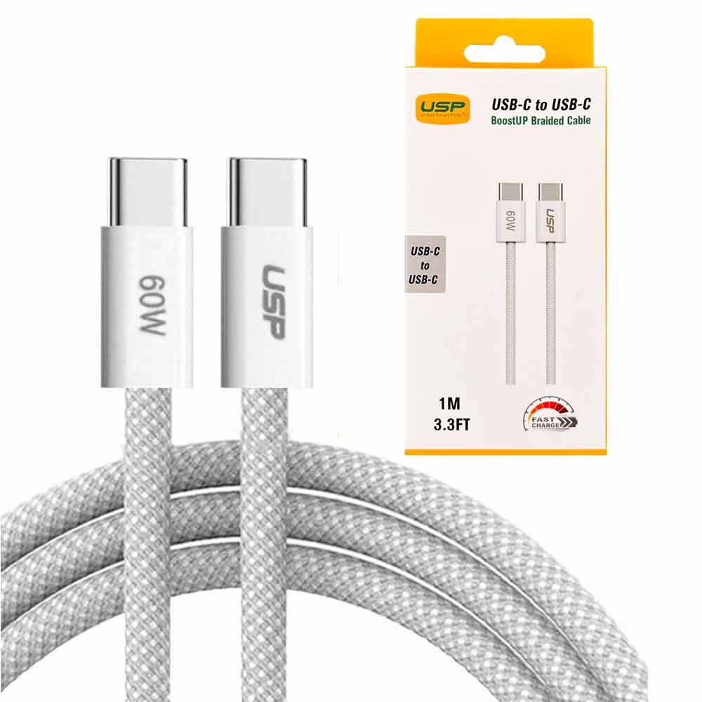 USP BoostUp Braided USB-C to USB-C Cable (1M)