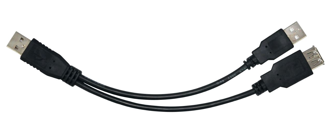 Astrotek USB 2.0 Y Splitter Cable 30cm - Type A Male to Type