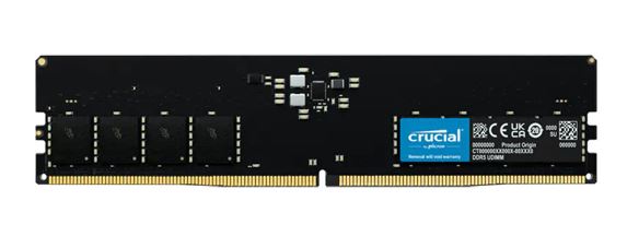 Crucial 32GB (1x32GB) DDR5 UDIMM 4800MHz CL40 Desktop PC