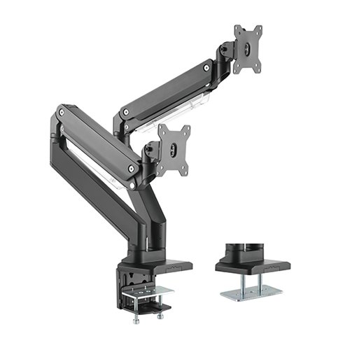 Brateck Dual Monitors Aluminum Heavy-Duty Gas Spring Monitor