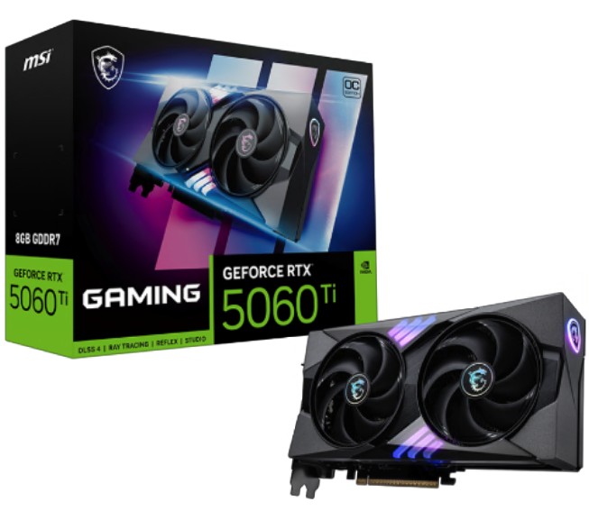 MSI nVidia GeForce RTX™ 5060 Ti 8G GAMING OC