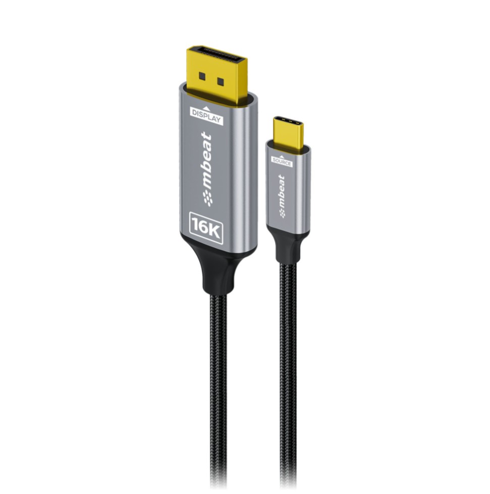 mbeat® Tough Link 1.8m 16K USB-C to DP Cable