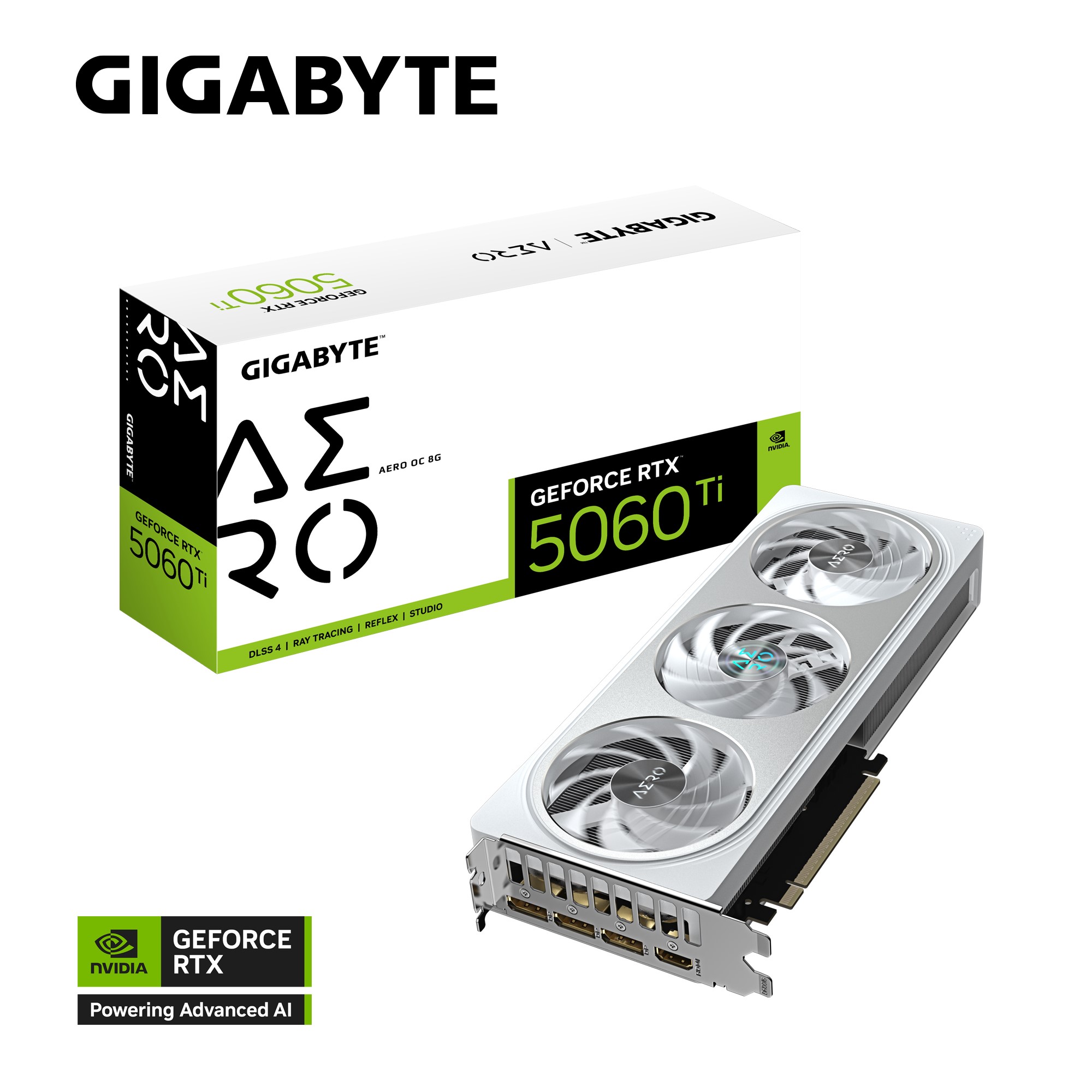 Gigabyte GeForce RTX™ 5060 Ti AERO OC 8G