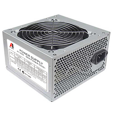 Aywun 500W Retail 120mm FAN ATX PSU. 1x 6PIN PCI-E