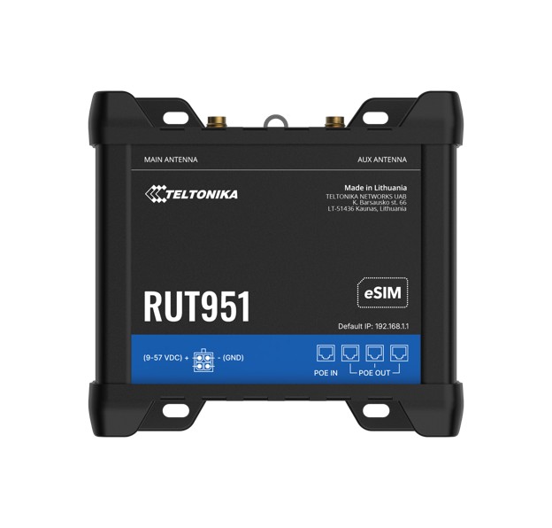 Teltonika RUT951 Industrial PoE+ Cellular Router
