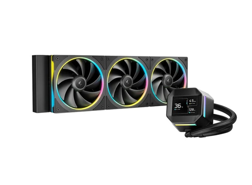 DeepCool LM360 ARGB Liquid Cooler Mini LCD Screen