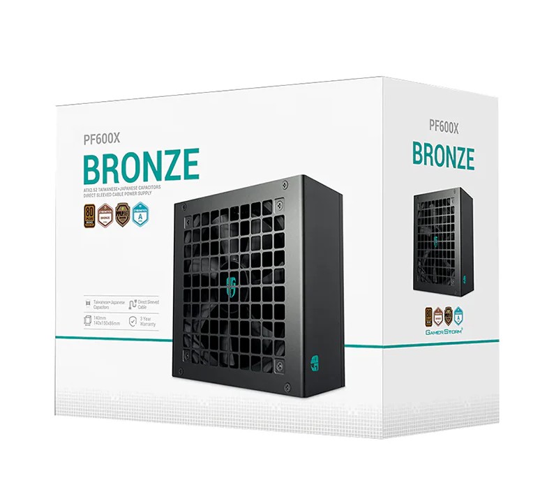 DeepCool PF600X 600W Gamer Storm 80+ Bronze/ Cybenetics ATX
