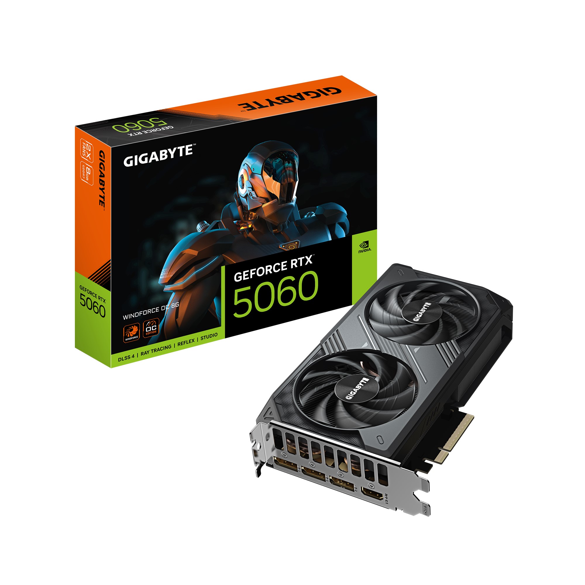 Gigabyte GeForce RTX™ 5060 WINDFORCE OC 8G