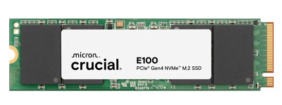 Crucial E100 2TB Gen4 NVMe SSD 5000/4500 MB/s R/W 100TBW