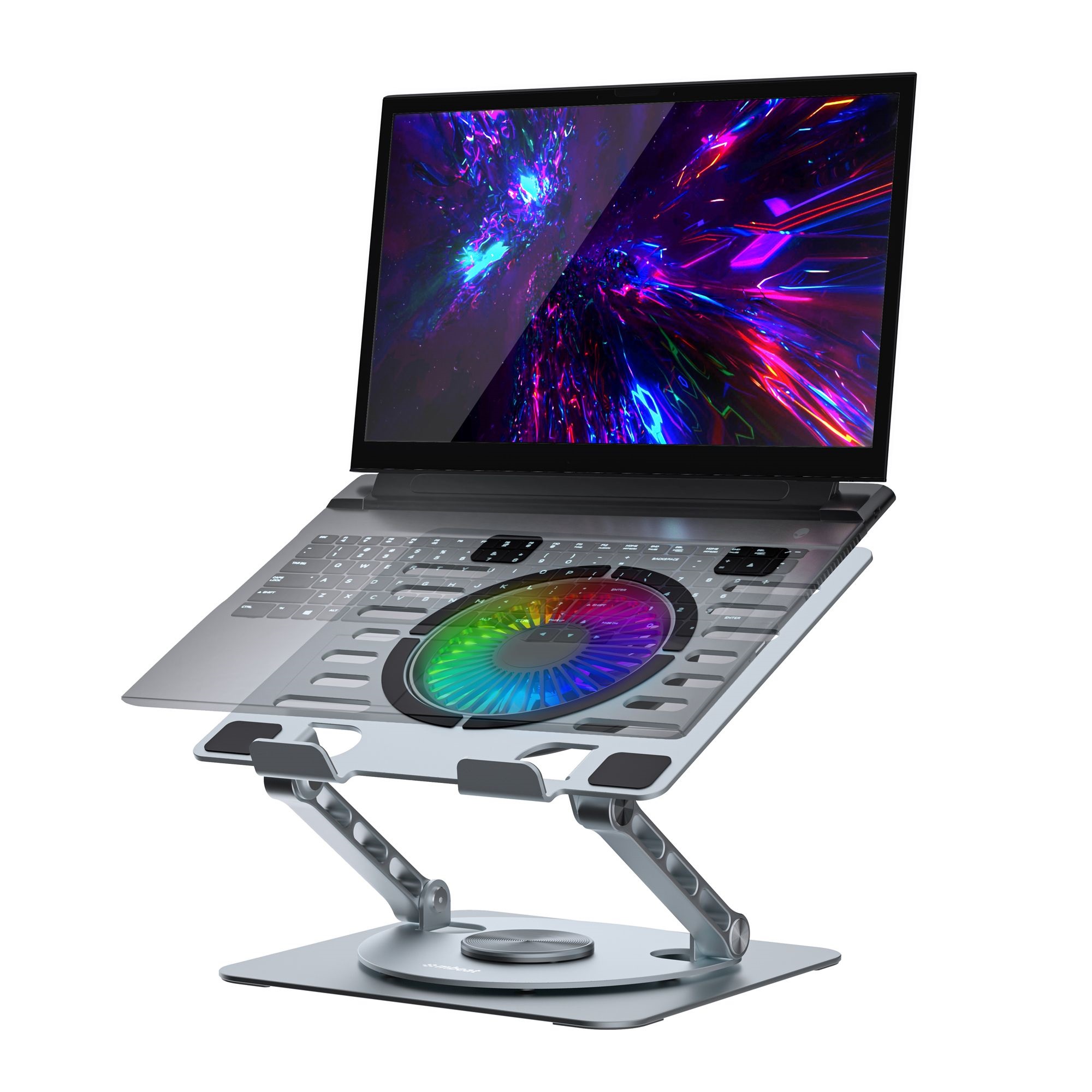 mbeat® Stage S8 Rotating Laptop Stand with RGB Cooling Fan