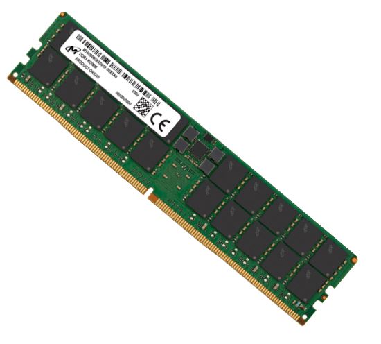 Micron 64GB (1x64GB) DDR5 RDIMM 5600MHz CL46 2Rx4 ECC