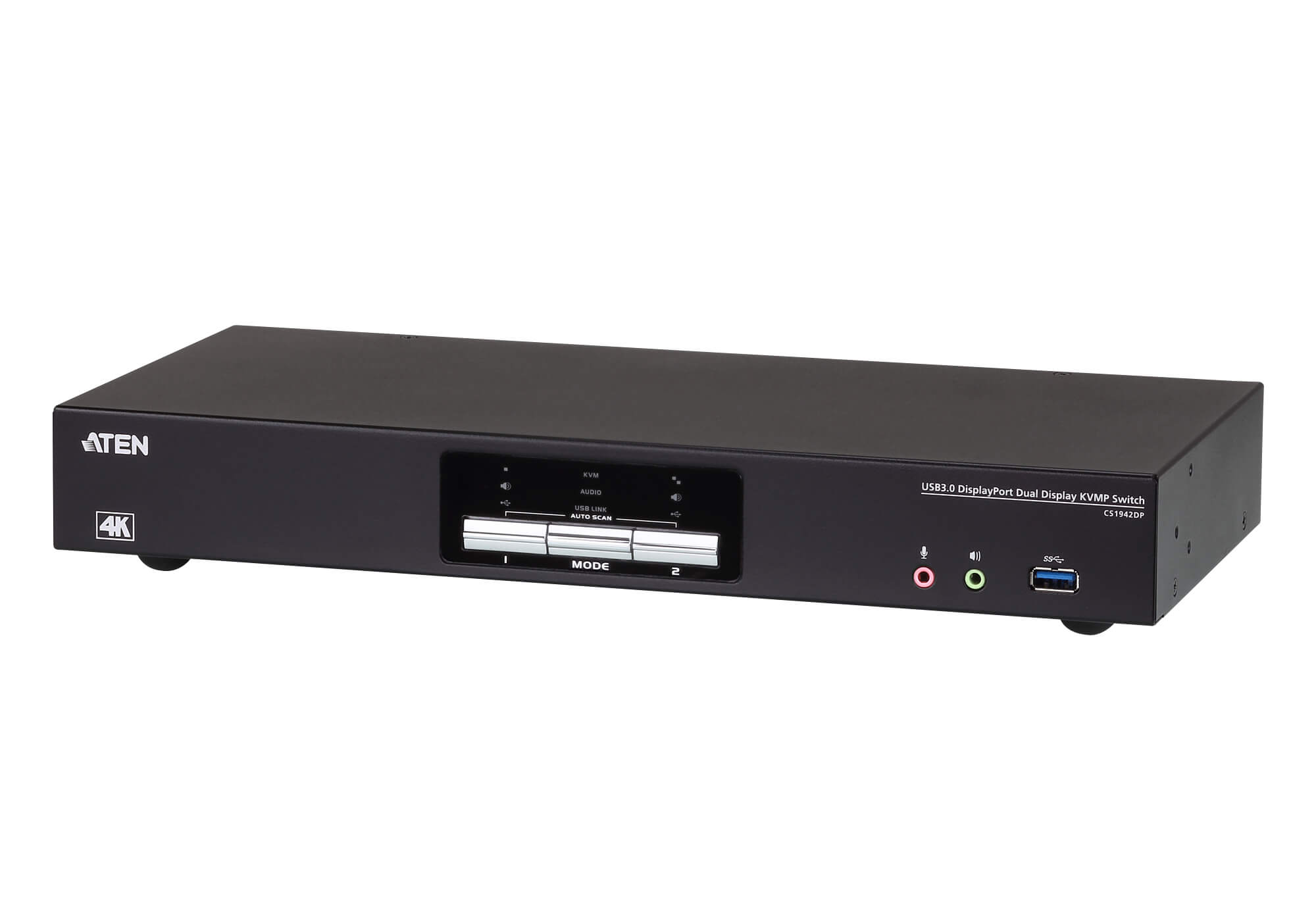 Aten Desktop KVMP Switch 2 Port Dual Display 4k DisplayPort