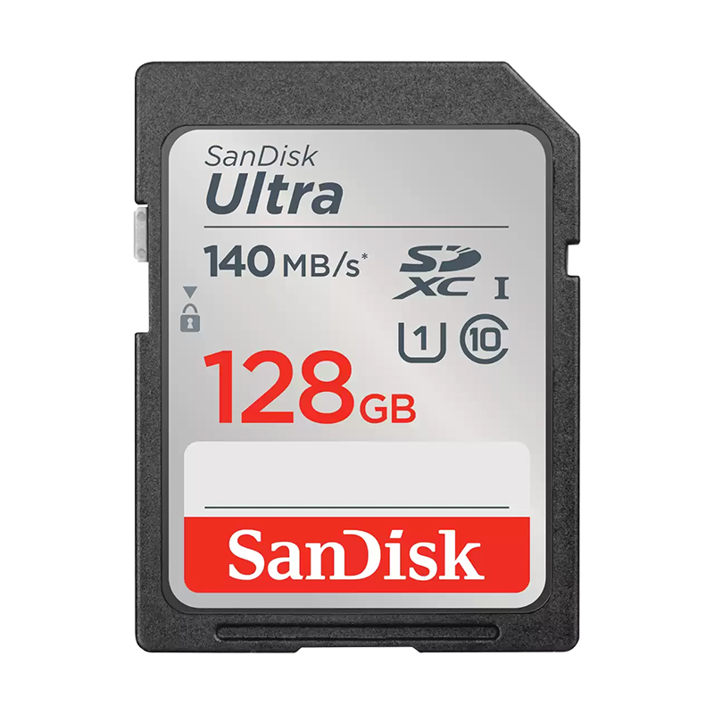 SanDisk Ultra 128GB SDHC SDXC UHS-I Memory Card 140MB/s Full