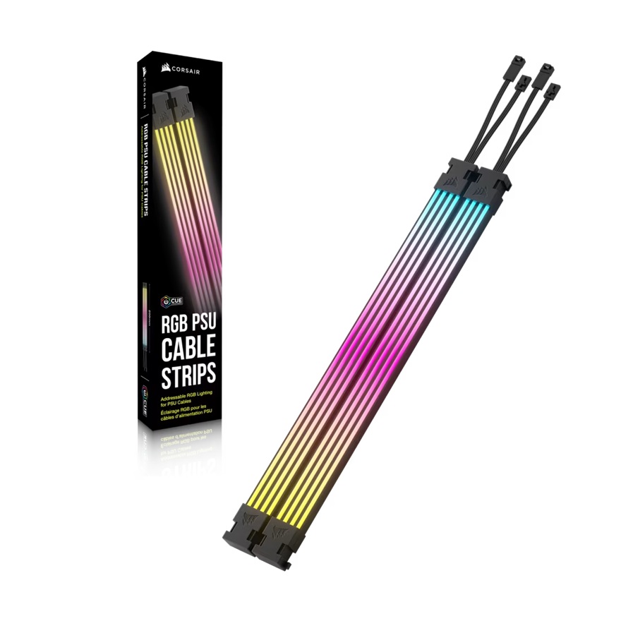 Corsair ARGB PSU Cable Strips: 2x230mm