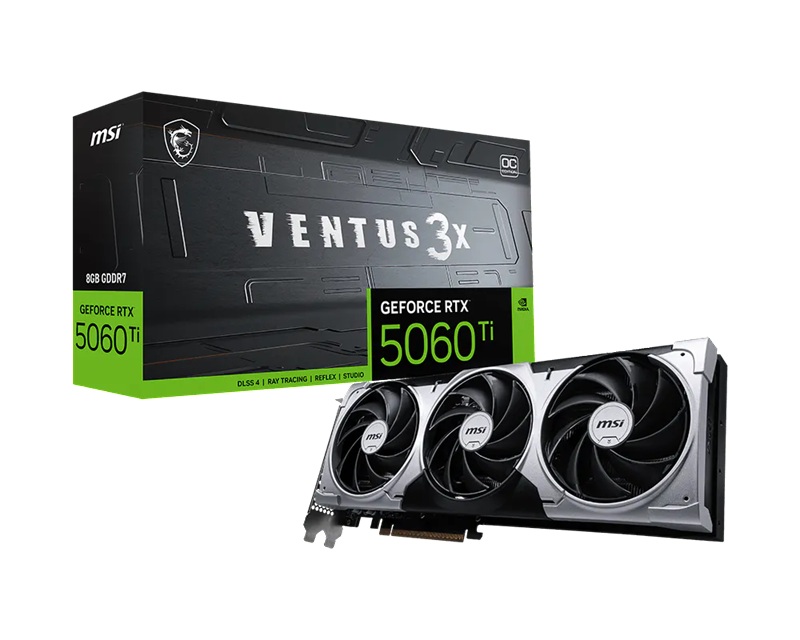 MSI nVidia GeForce RTX™ 5060 Ti 8G VENTUS 3X OC