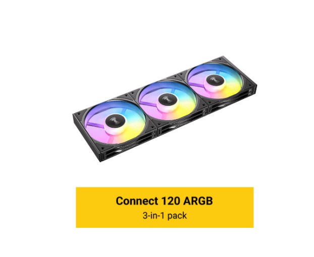 Antec Connect C120 ARGB Black Performance 120mm 4-pin PWM |