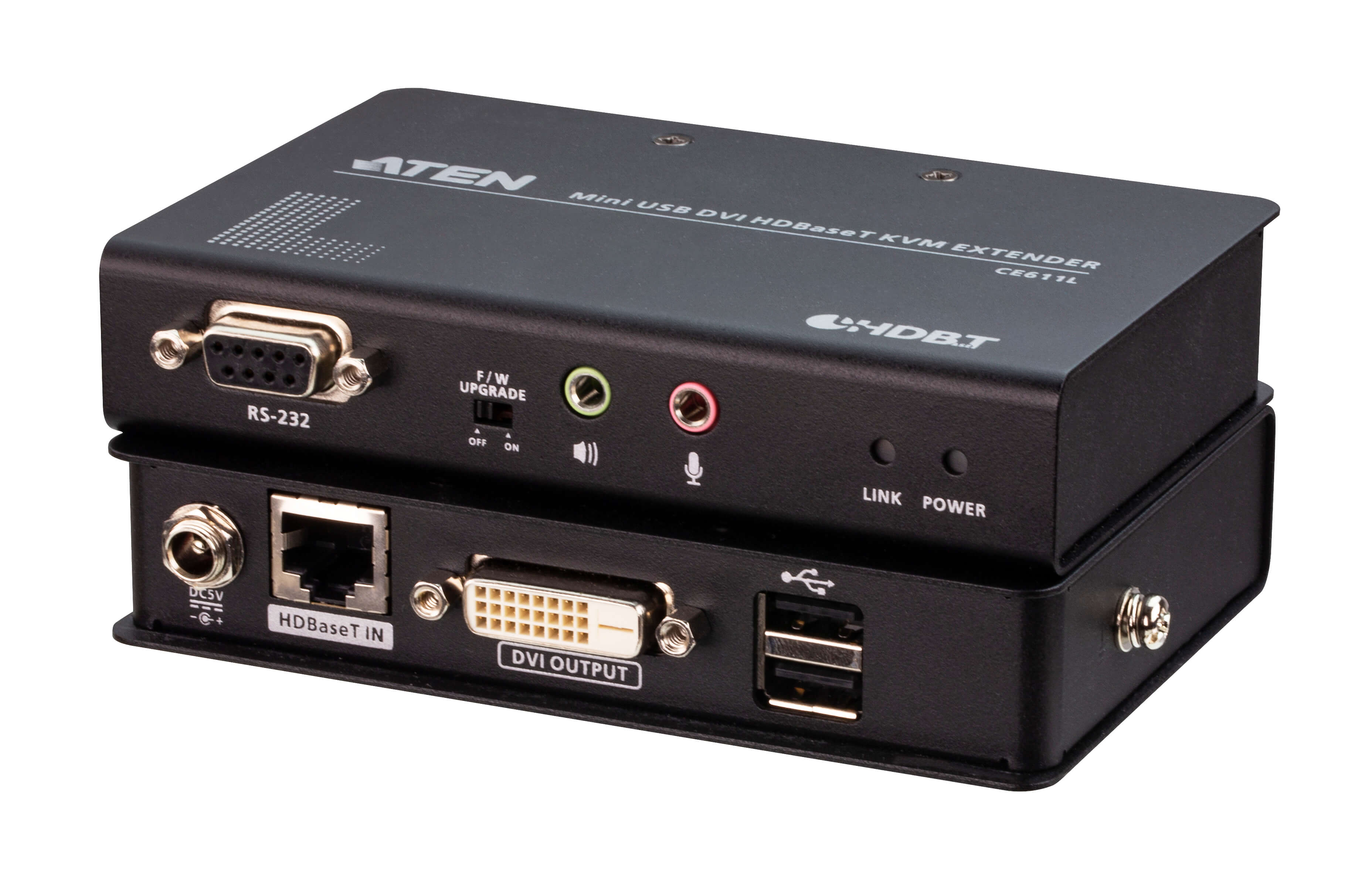 Aten DVI HDBaseT Mini KVM Extender